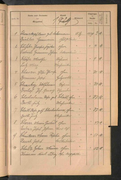Standesamtsbuch der Stadt Aschaffenburg: Register Eheschließungen 1927 - 1929