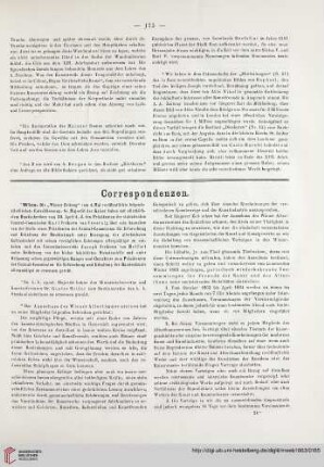 Correspondenzen