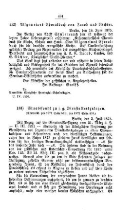 Staatsfonds zu s. g. Dienstalterszulagen : [IV. Seminarien, Bildung der Lehrer und deren persönliche Verhältnisse]