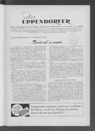 "Briefwahl" ist möglich