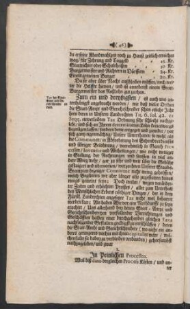 Zum ein und dreyßigsten / ...