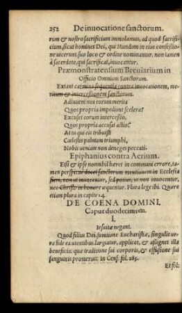 De Coena Domini. Caput duodecimum.