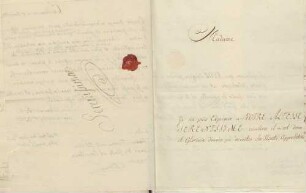 Fischer von St. Blaise an Karoline Luise von Baden (Bern)