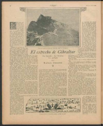 El estrecho de Gibraltar : La leyenda- La historia- La geologia
