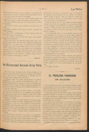 El problema financiero - Sin solución