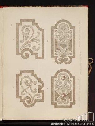 IV. [Rabatten-Motive in Rasen und Blumen ausführbar.]