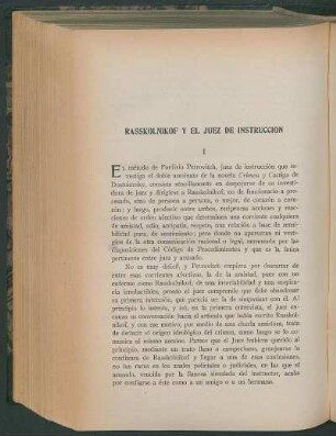 Rasskolnikof y el juez de instrucción