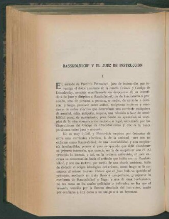 Rasskolnikof y el juez de instrucción