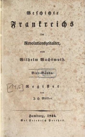 Geschichte Frankreichs im Revolutionszeitalter, [5]. Register