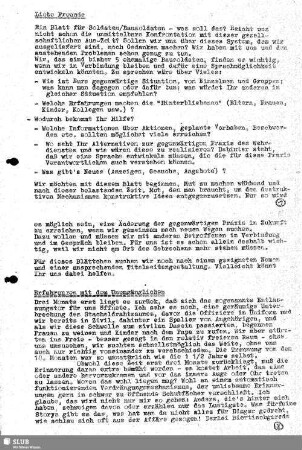 Erfahrungen mit dem Unumgänglichen