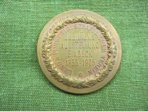 Medaille: Land- und Forstwirtschaftlicher Verein, Jubiläumsausstellung Einbeck 1905