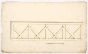 Holzgeländer für eine Brücke (Folio)