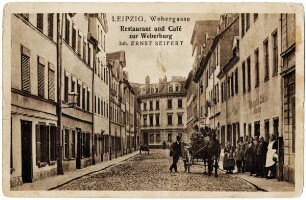Leipzig, Webergasse : Restaurant und Café zur Weberburg