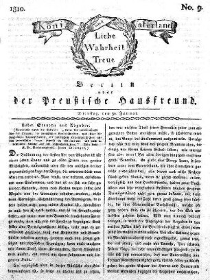 Nr. 9., 30. Januar 1810
