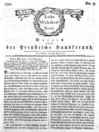 Nr. 9., 30. Januar 1810