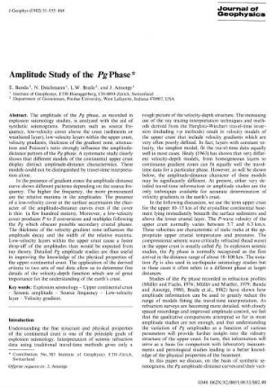 Amplitude study of the Pg phase