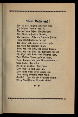 3, Mein Vaterland!