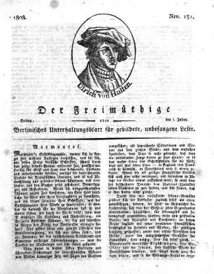 Nro. 131, Freitag, den 1. Julius 1808