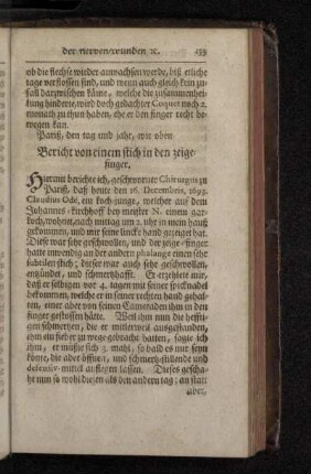 Der 11. Artickel. Von denen kennzeichen der nerven-wunden, und was dabey zu vermuthen.