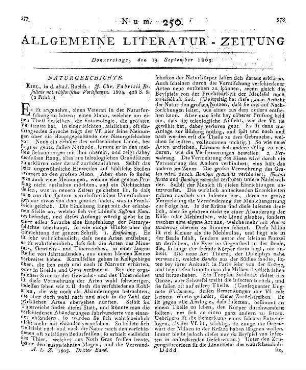 Fabricius, J. C.: Resultate natur-historischer Vorlesungen. Kiel: Neue academische Buchhandlung 1804