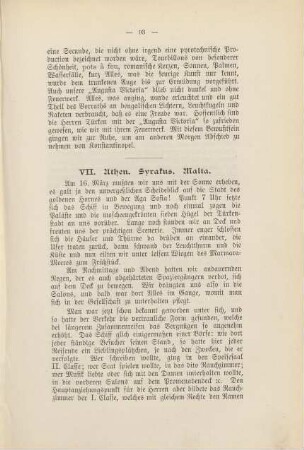 VII. Athen. Syrakus. Malta