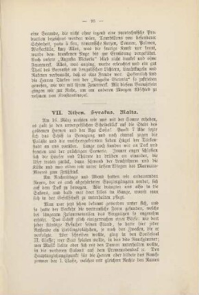 VII. Athen. Syrakus. Malta