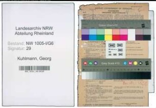 Entnazifizierung Georg Kuhlmann , geb. 20.03.1897 (Prokurist)