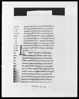 Augustinus, Enarrationes in Psalmos 51-100 — Initiale L, Folio 164 recto