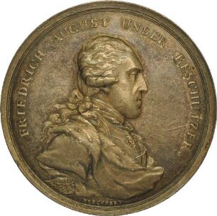 Kurfürst Friedrich August I. - Preismedaille der Leipziger Ökonomische Gesellschaft