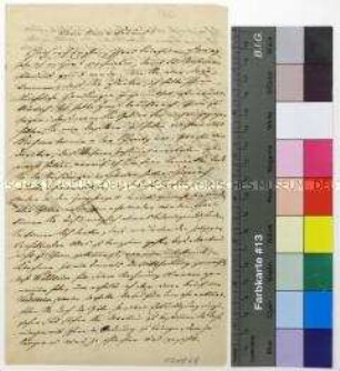Brief von Franz Raveaux an Franz Wolff