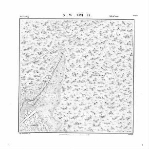 Kartenblatt NW XXVI 42 Stand 1836