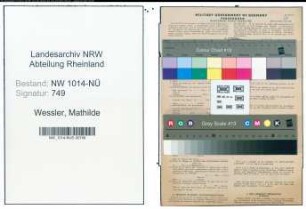 Entnazifizierung Mathilde Wessler , geb. 15.07.1901 (Kaufmaennischer Angestellte)