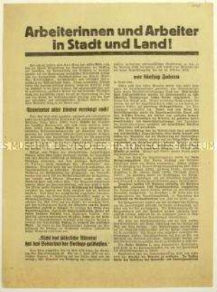 Aufruf zum Eintritt in die SPD