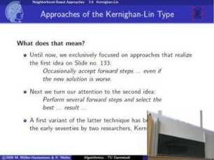 Neighborhood-Based Approaches - Feature-based local search