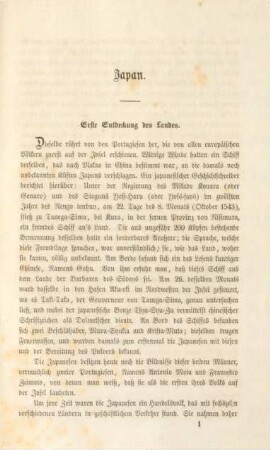 Erste Entdeckung des Landes