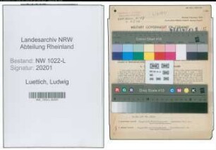 Entnazifizierung Ludwig Luettich , geb. 28.04.1897 (Prokurist)