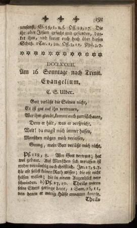 DCCLXXXIII. Am 16. Sonntage nach Trinit. Evangelium.