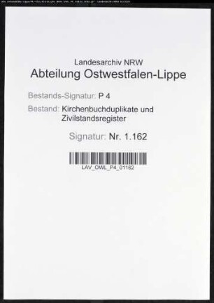 Kirchenbuchduplikat der evangelischen Landgemeinde Siegen (T 1861-1874). (Gemeinde: Siegen, evangelische Landgemeinde)