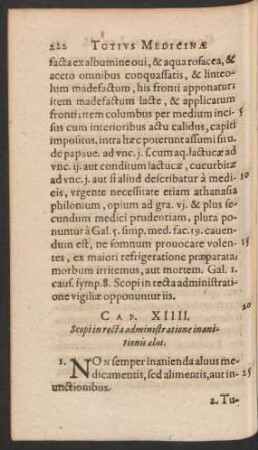 Cap. XIIII. Scopi in recta administratione inanitionis alvi.