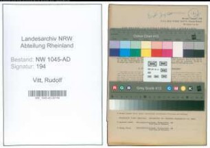 Entnazifizierung Rudolf Vitt , geb. 22.02.1913 (Angestellter)