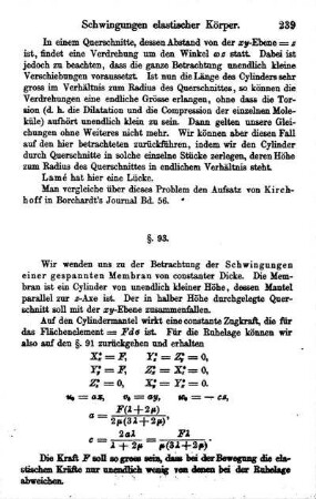 §. 93. Schwingungen einer gespannten Membran