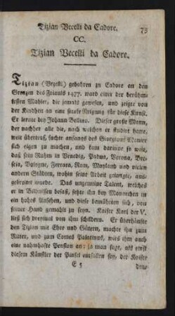CC. Tizian Vecelli da Cadore