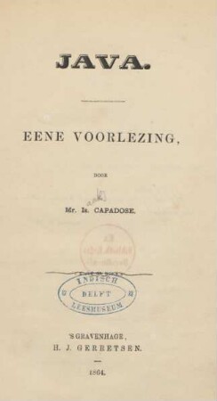 Java : eene voorlezing