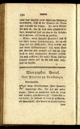 Vierzigster Brief. - Vier und vierzigster Brief.