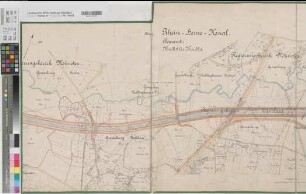 Rhein-Herne-Kanal Blatt 17 Gem. Baukau (Herne) Lageplan km 31,8-35,3 1906 1 : 2500 66 x ca. 145 farb. Druck Königliche Kanalbaudirektion Regierung Arnsberg