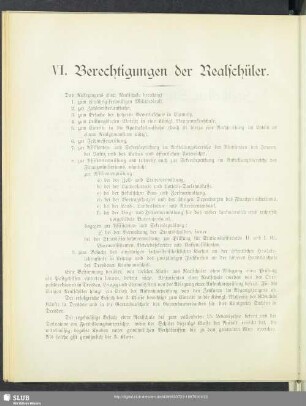 VI. Berechtigungen der Realschüler