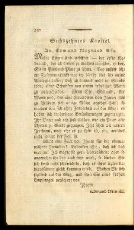 Sechszehntes Kapitel.
