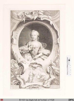 Bildnis (Augusta Maria) Carolina, Fürstin von Nassau-Weilburg, geb. Prinzessin von Oranien