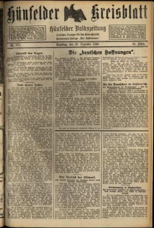 Ausgabe vom Samstag, den 29. Dezember 1928.