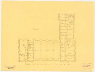 Börse, Breslau 2. Projekt: Grundriss Entresol, Maßstabsleiste